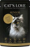 CAT’S LOVE Nedves macskaeledel - "Senior" Kacsa - 85 g
