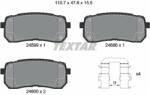 TEXTAR set placute frana, frana disc TEXTAR Q+ 2459901 (2459901) - automobilus - 295,43 RON