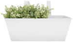 Esschert Design Felakasztható fém virágláda, fehér, 40 cm (RD24)