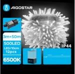 Aigostar Instalație LED de Crăciun de exterior 500xLED/8 funcții 53m IP44 alb rece Aigostar (AI0490)