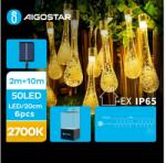 Aigostar B. V. Aigostar - LED Napelemes dekoratív lánc 50xLED/8 funkció 12m IP65 meleg fehér AI0411 (AI0411)