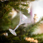 Family Collection Karácsonyi dísz - irizáló, akril kehely - 65 x 92 mm - 58520