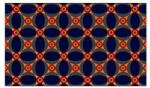 Notrax Déco Design Imperial Retro beltéri takarítószőnyeg, kék/narancs, 150 x 90 cm Déco Design Imperial Retro beltéri takarítószőnyeg, kék/narancs, 150 x