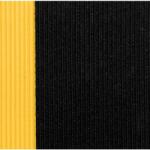 Notrax Gripper Sof-Tred habszivacs fáradásgátló szőnyeg barázdált felülettel, fekete/sárga, 91 x 100 cm