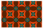 Notrax Déco Design Imperial Retro Retro beltéri takarítószőnyeg, narancssárga, 150 x 90 cm