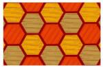 Notrax Déco Design Imperial Honeycomb beltéri tisztítószőnyeg, narancssárga, 150 x 90 cm
