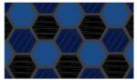 Notrax Déco Design Imperial Honeycomb beltéri tisztítószőnyeg, kék, 120 x 180 cm