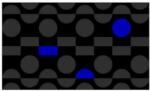 Notrax Déco Design Imperial Dotz beltéri takarítószőnyeg, szürke/kék, 60 x 90 cm