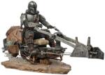 Iron Studios Statuetă Iron Studios Television: The Mandalorian - Mandalorian on Speederbike (Deluxe), 18 cm (IS12840) Figurina