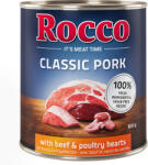 Rocco 6x800g Rocco Classic Pork Marha & szárnyasszív nedves kutyatáp