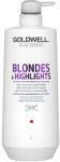 Goldwell Balsam pentru Par Blond - Goldwell Dualsenses Blondes & Highlights Anti-Yellow Conditioner, 1000 ml