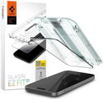 Spigen Folie pentru iPhone 15 - Spigen Glas. TR EZ FIT - Black