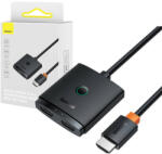 Baseus HDMI Switch Baseus with 1m Cable Cluster Black (B01331105111-01) - mi-one