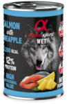Alpha Spirit Hrană umedă Premium pentru câine cu somon și ananas, 400 g (592258) - pcone