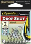 Kamatsu kamatsu worm drop shot 4 black nickel ringed (517900304)