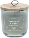 4home Lumânare în sticlă Back to natural, Patchouli & Wood, 250 g