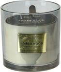 4home Lumânare în sticlă Black & Gold, Amber wood, 870 g