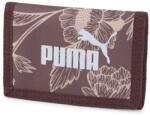 PUMA tépőzáras vászon pénztárca virágos szilvalila