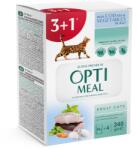 Optimeal Hrana umeda pisici adulte - Cod si legume in jeleu, set 3+1, 4 0, 085kg