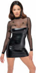 Noir - áttetsző felsős fényes ruha (fekete) - shop - 32 990 Ft