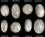  Pandantiv/Cabochon Piatra Lunii Rainbow Minerala Naturala Ovala - Disc - cu Gaura - 20-28 x 15-21 x 6-10 mm - 1 Buc