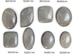  Cabochon Obsidian Silver Mineral Natural - Oval - Dreptunghi - 28-42 x 22-31 x 6-8 mm - 1 Buc