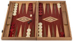 Manopoulos Set joc table backgammon Stejar Rosu cu insertii nuc Joc de societate
