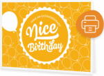 Zoolini "Nice Birthday" - Önállóan kinyomtatható ajándékutalvány - "Nice Birthday" utalvány
