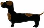 4-Home Jucărie pentru câini PafDog Teckel Tonydin piele și iută, 26 cm