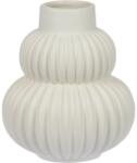 4-Home Vază ceramică Circulo alb, 13, 5 x 15, 5 cm