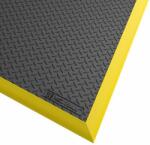 Notrax Diamond Flex fáradásgátló ipari szőnyeg hegesztők számára, gyémánt bevonatú, fekete/sárga, 102 x 163 cm