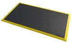 Notrax Diamond Flex fáradásgátló ipari szőnyeg, fekete/sárga, 102 x 163 cm