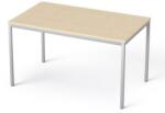 MAYAH Általános asztal fémlábbal, 75×130 cm, MAYAH Freedom SV-38, juhar (IBXA38J)