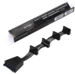 SilverStone Cablu de alimentare 4xSATA Silverstone CP06 cu sistem de condensatori pentru stabilizarea tensiunii HDD/SSD/ODD, SST-CP06