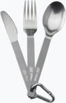 Esbit Set de tacâmuri Esbit 3-Pcs Titanium Cutlery-Set W/ Carabiner And Pocket titanium