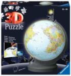 Ravensburger 540 db-os 3D Világító gömb puzzle - Földgömb (11549)