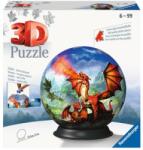 Ravensburger 72 db-os 3D gömb puzzle - Misztikus sárkányok (11565) (11565)