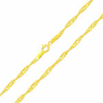 Ékszerkirály 14 karátos arany nyaklánc, Szingapúr, 45 cm (AL031)