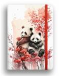 Lizzy Card Határidőnapló 2024 napi LIZZY B/6 keményfedeles gumis Dolce Blocco Secret Diary Panda (23111099)