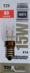 Trixline 15W E14 80lm 2700K T25 sütő izzó (Trixline-15W-E14-suto-izzo)