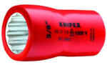 KNIPEX 98 37 3/4" Dugókulcsbetét (kettős hatlap) 3/8″-os belső négyszöggel 49 mm (98 37 3/4")