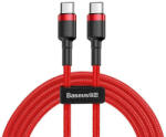 Baseus USB-C - USB-C PD Baseus Cafule PD 2.0 QC 3.0 kábel 60 W 2 m (piros)