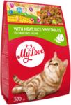 My Love Hrana uscata pentru pisici adulte cu carne orez si legume 0.3 kg