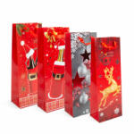 Family Italos tasak - papír, karácsonyi - 360 x 127 x 83 mm - 4 féle / csomag - 12 db / csomag (57108K) - gardenet