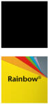  Karton Rainbow 50x70 cm 230g fekete 99