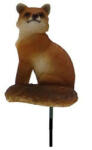 Esschert Design Leszúrható róka polyresin szobor, kültéri és beltéri dekorációs kiegészítő (37000245-R)