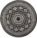 Esschert Design Perzsa mintás kétoldalú kültéri szőnyeg, kör alakú, 180 cm átmérőjű (OC18)