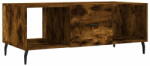 vidaXL füstös tölgyszínű szerelt fa dohányzóasztal 102 x 50 x 40 cm 829321