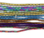  Hematit Colorat Multicolor Tub 5x3 mm - Margele Pietre Semipretioase pentru Bijuterii