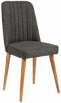 Kalune Design Трапезен стол от антрацитно кадифе Stormi Sandalye - Kalune Design (869VEL5199)